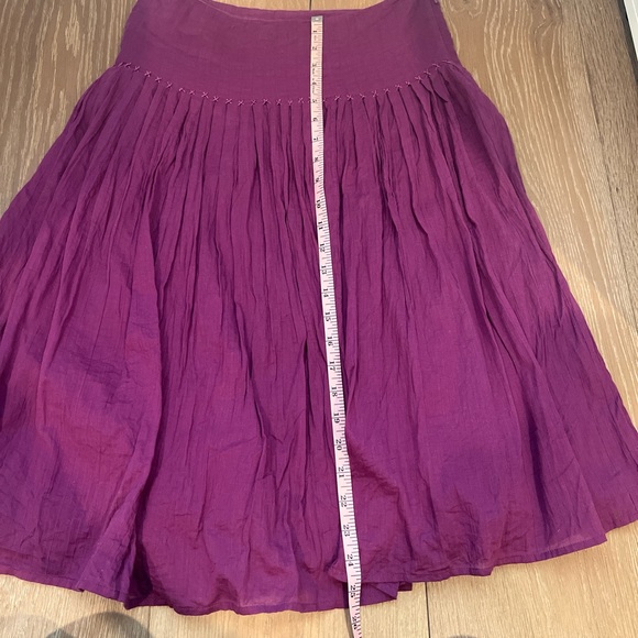 Lauren Ralph Lauren Purple Skater Skirt with Pleats - Picture 4 of 7